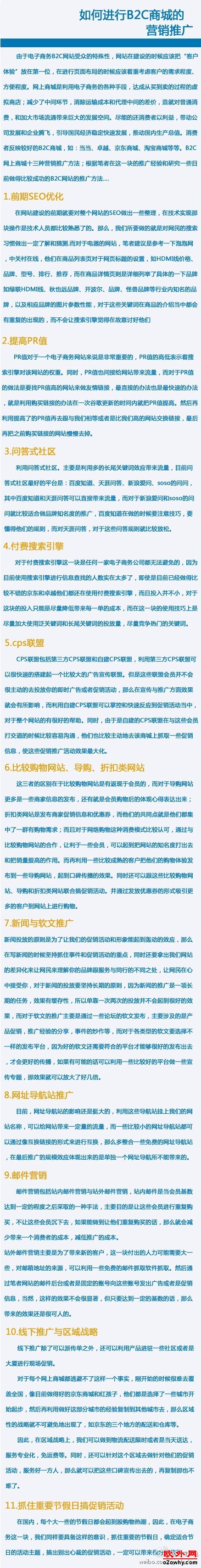 如何进行B2C商城的营销推广